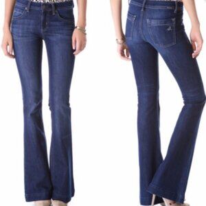 DL1961 Joy Nirvana Super High Rise Flare 4 Way Stretch Jeans Size 28 #1582